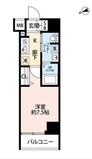 プレール・ドゥーク門前仲町Ⅲ  間取り