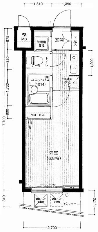 メインステージ日本橋小伝馬町 間取り