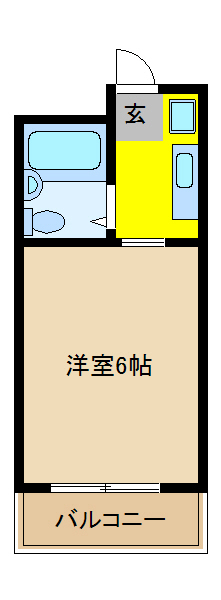 コーポホワイト   間取り
