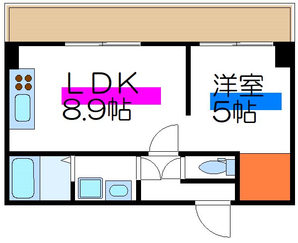 プリマベーラ 205号室 間取り