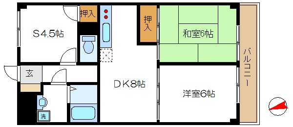 ウィル篠崎 305号室 間取り