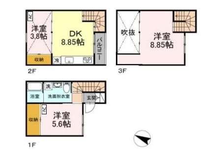 habitation F 間取り