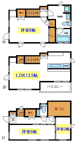 クルーガー邸    間取り図