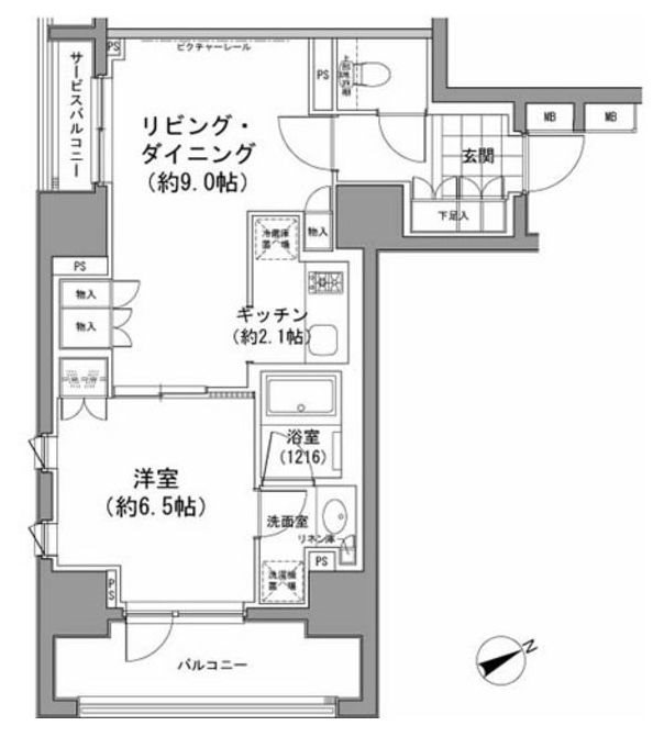 パークハビオ八丁堀 間取り