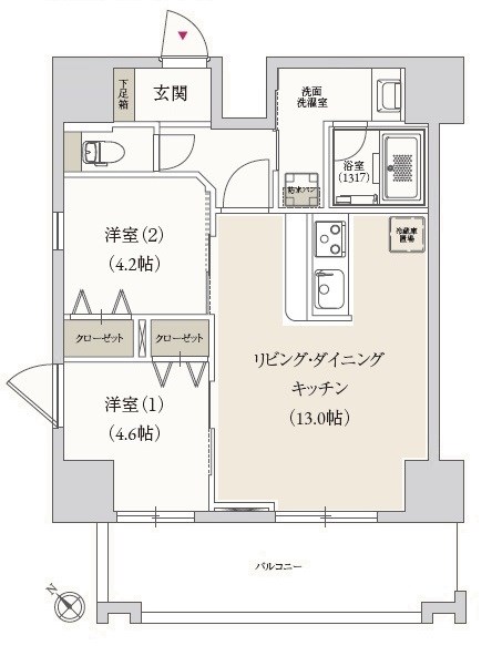 プライマル月島 間取り