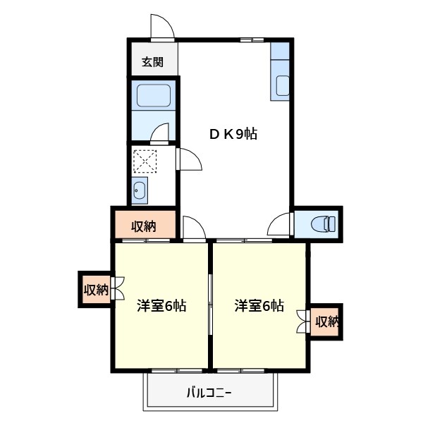 ヒローズハイツⅡ 間取り