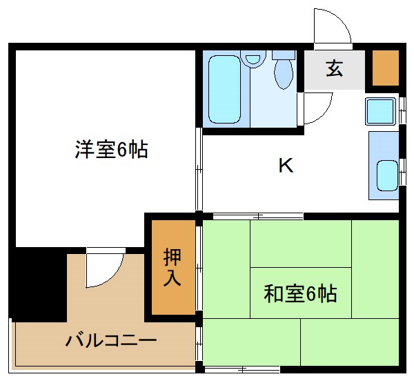 ベルフラット立石 301号室 間取り