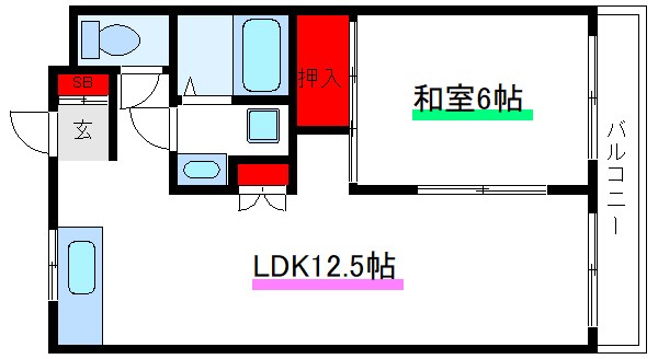 クレイドル新和 間取り図
