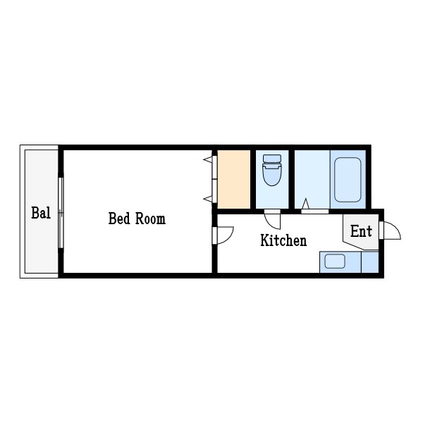 ハイツスガノ 202号室 間取り