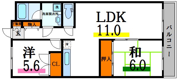 メゾンド・キャナル 間取り