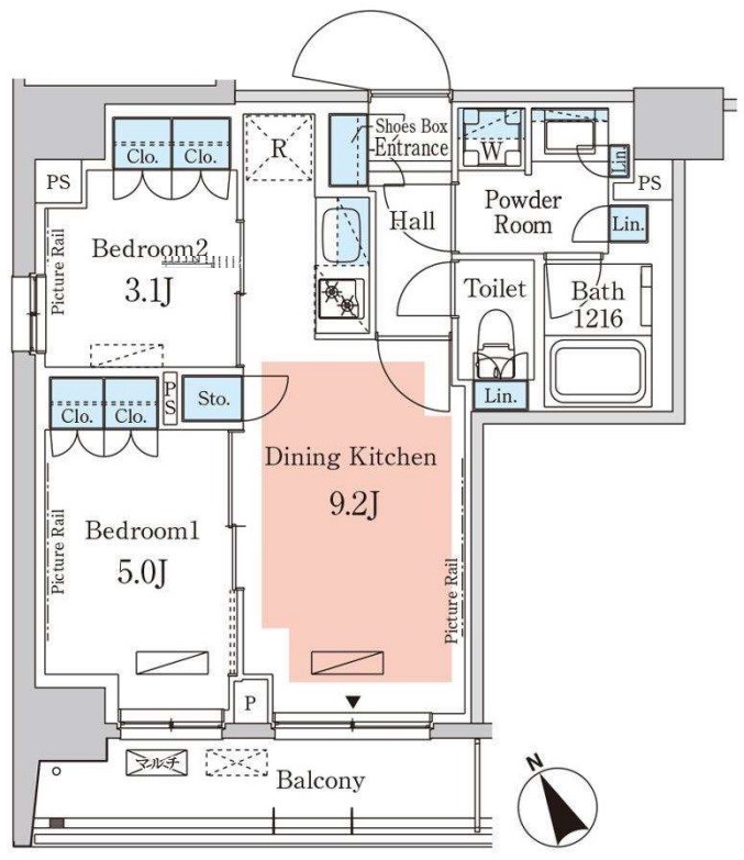 パークアクシス日本橋茅場町ステーションゲート 間取り