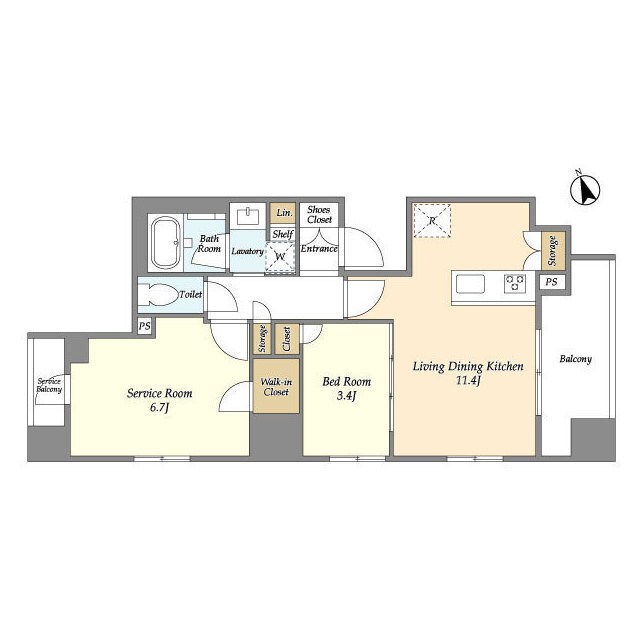 ドゥーエ南砂町 間取り