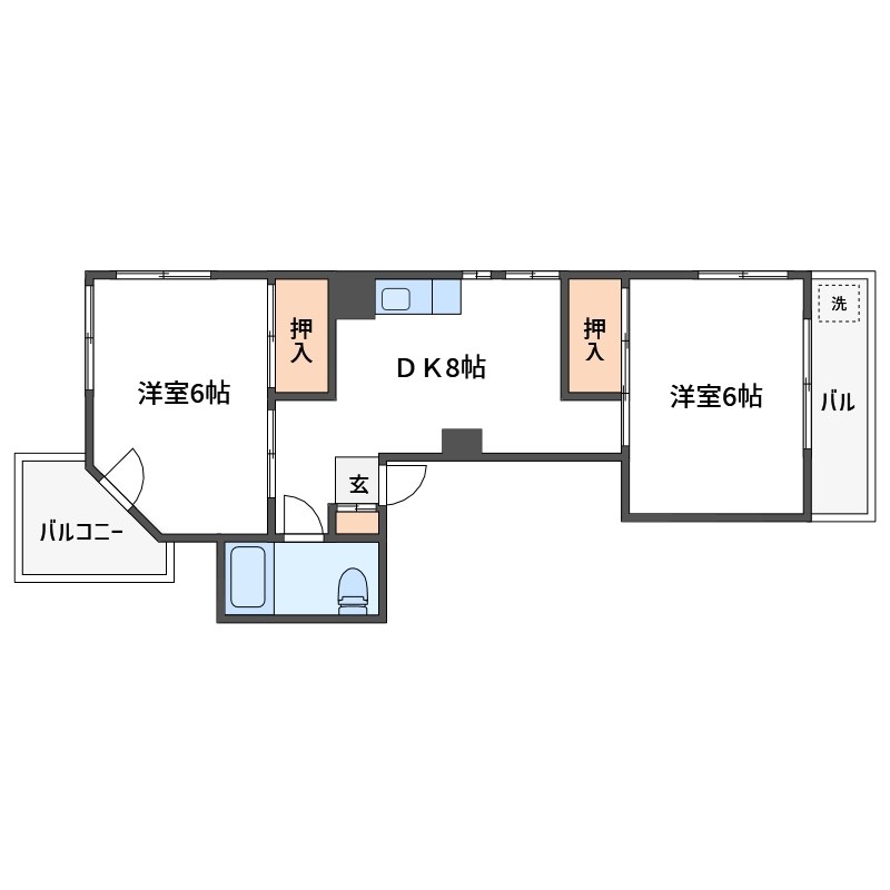 バンビ第4ビル 間取り図