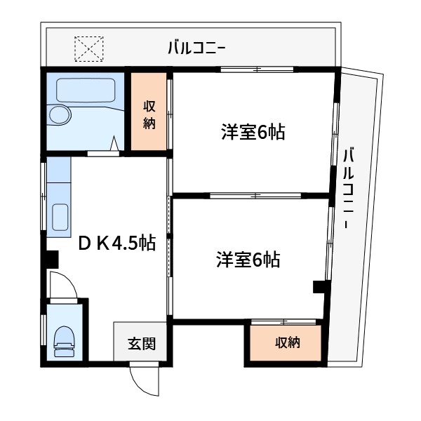 片桐ハイツ 間取り図