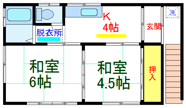第二コーポ入山 間取り