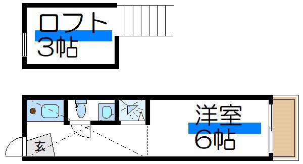 エクセル６ 634号室 間取り