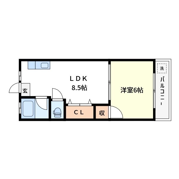 ハイツ高康 間取り