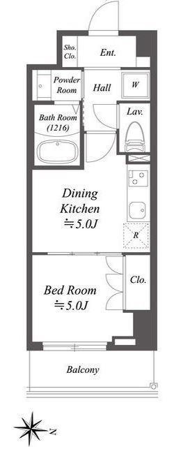 Alpha Prime東陽町 間取り図