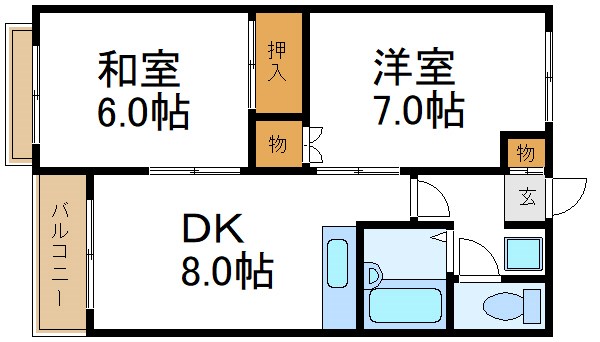 マンション鈴音   間取り