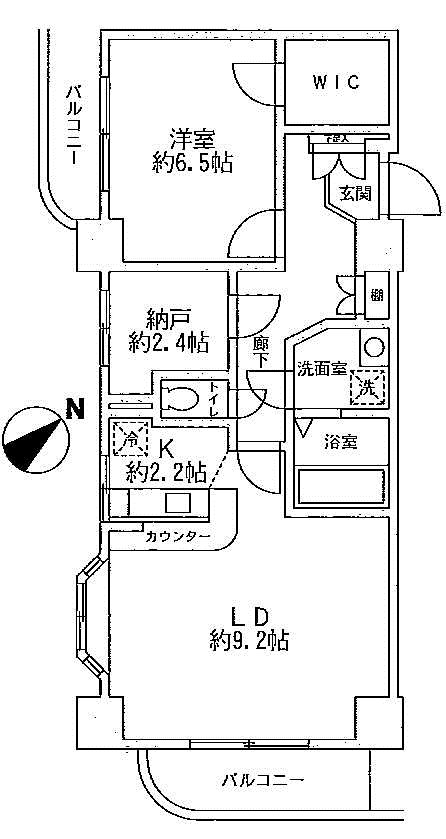 大須賀第二レジデンス  間取り図