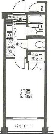 第2ピアノ 113号室 間取り
