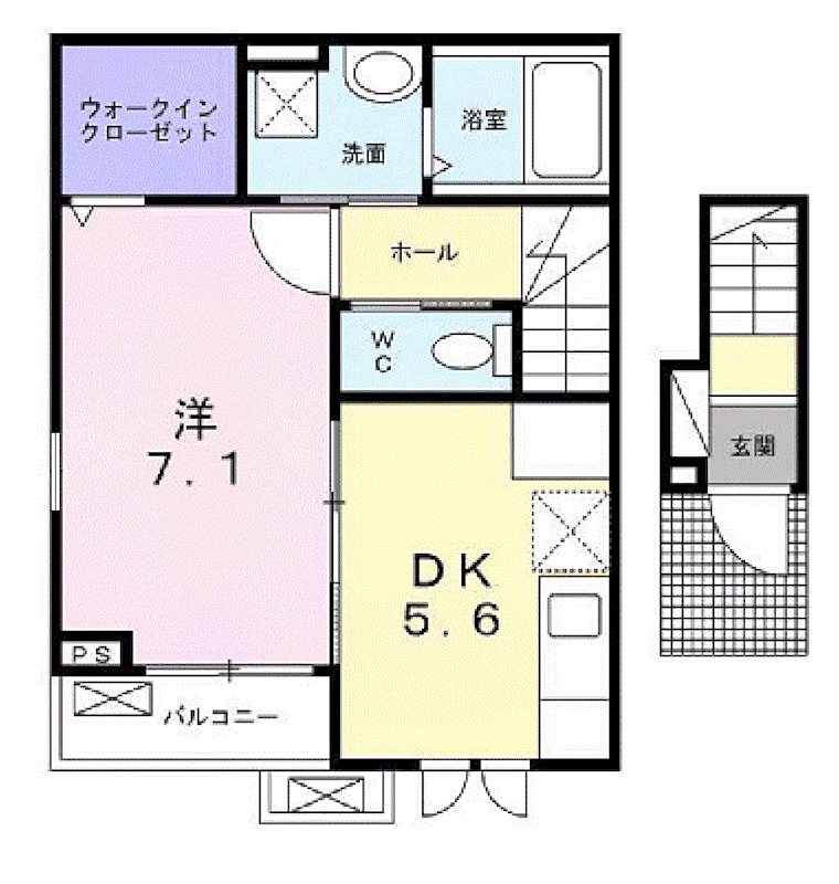 オリーブ　タウンⅡ 間取り