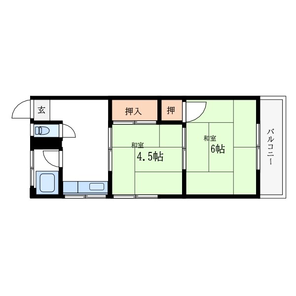 コーポママダ   間取り