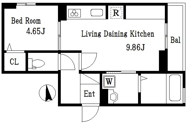 アムール東向島 間取り図