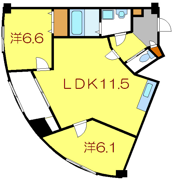 ラウンドタワーオペリア   間取り図