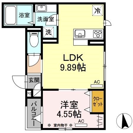 Le brheur eh（ルボヌール　ウアシュ） 間取り