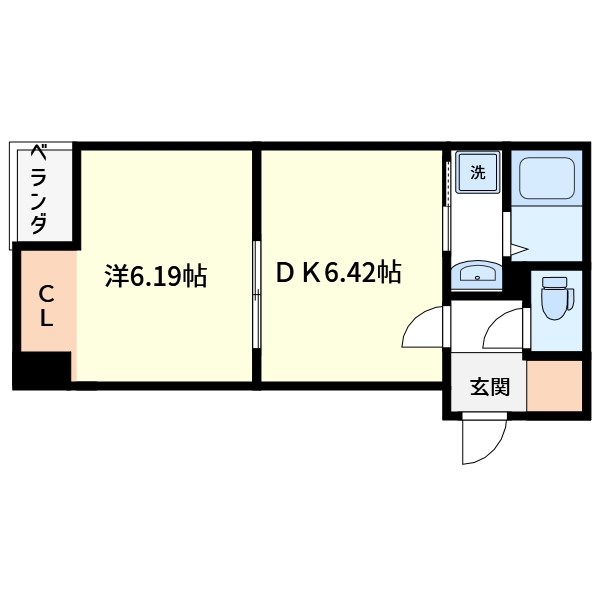 アンベリール北小岩  203号室 間取り