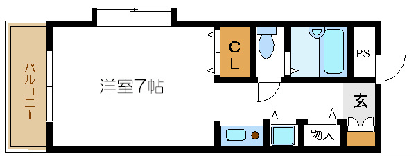 メゾンドール旭 201号室 間取り