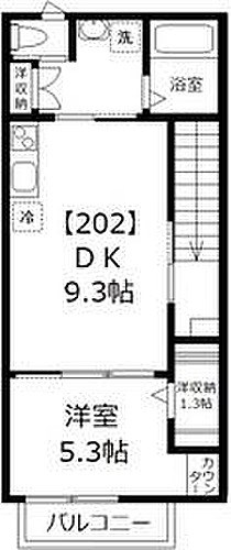 ラシーネ鎌倉  202号室 間取り