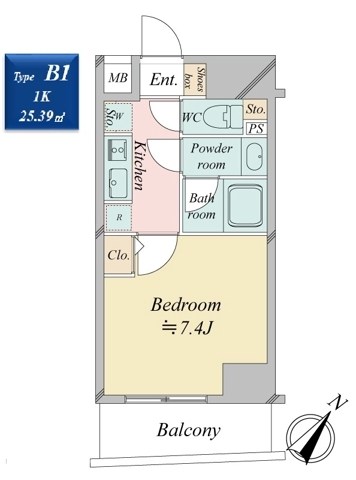 クロスレジデンス日本橋浜町 間取り