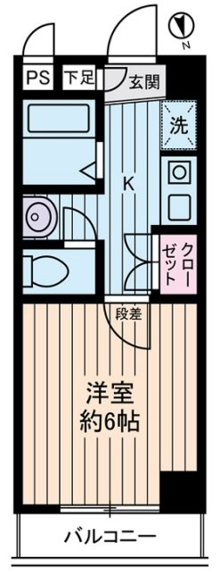 アセンズシティ  803号室 間取り