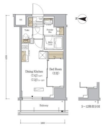 アーバネックス森下WEST  間取り