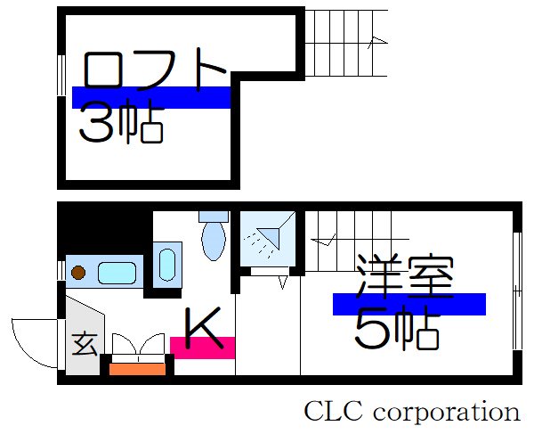 エクセル6 602号室 間取り