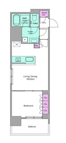 アーバネックス銀座東Ⅱ 間取り