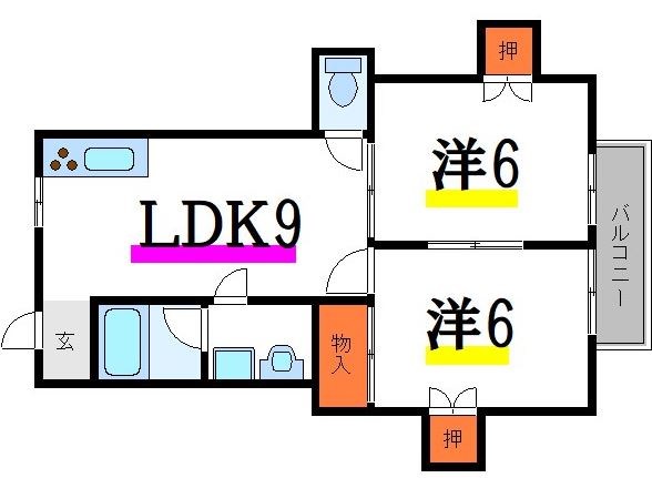 ヒローズハイツⅡ 間取り