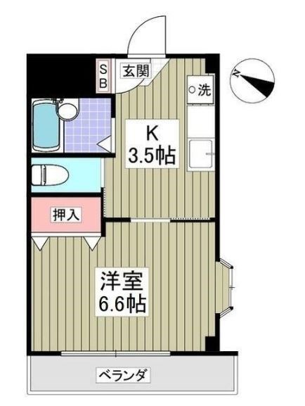トークアボリザ 106号室 間取り