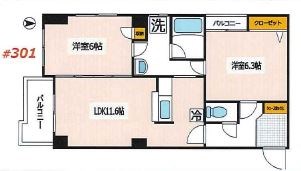 メゾンサンセール 間取り図