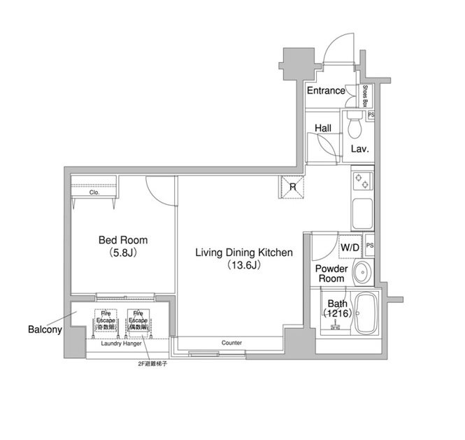 コンフォリア銀座EAST 間取り