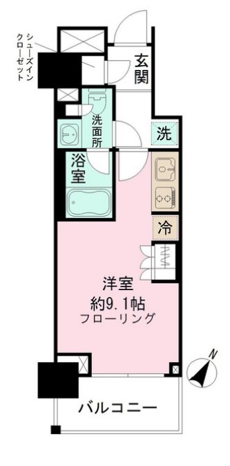 パークリュクス日本橋大伝馬町 間取り