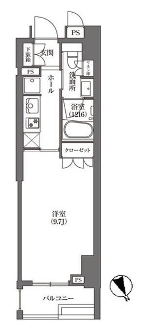 HAMACHO　APARTMENTS   間取り