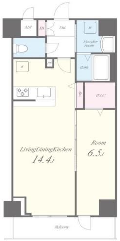Horizon Residence 202号室 間取り