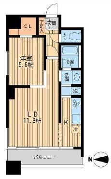 ドゥーエ清澄白河  間取り
