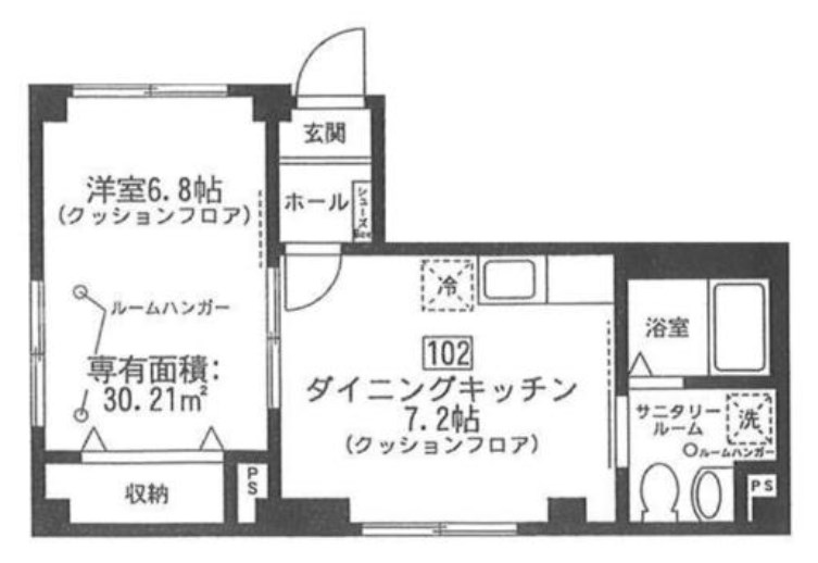 ＢＩＴＵＲＢＯ  間取り図