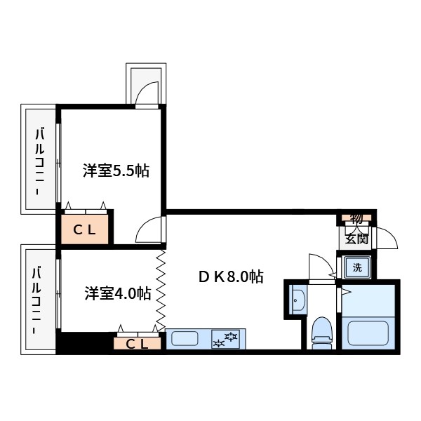 アジュール南大塚  間取り図