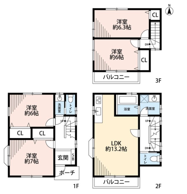 東葛西４丁目戸建 1号室 間取り