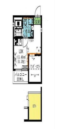 EDIFICE 301号室 間取り